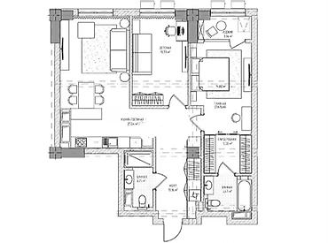 Продажа квартир: 2 комнаты, 85 м², Асанбай мкр Элитка, 5 этаж, ПСО (под самоотделку) — 2