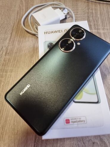 sade telefonlar: Huawei nova 11i, 128 GB, rəng - Qara, Zəmanət, Sensor, Barmaq izi