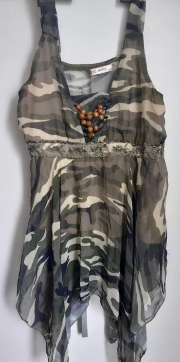 pletene bluze od pamuka: M (EU 38), Military, color - Multicolored
