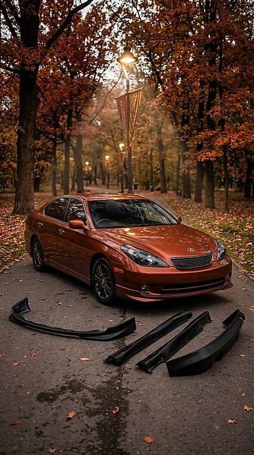 leksus: Юбка переднего бампера Lexus, цвет - Черный, Новый, Платная доставка — 1