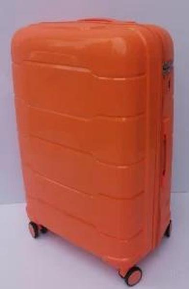 Putni koferi i torbe: Tvrdi kofer na točkiće – narandžaste boje - Materijal: čvrsta ABS/PC — 16