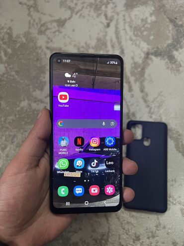 Samsung: Samsung Galaxy A21S, 64 GB, rəng - Qara, Barmaq izi — 5