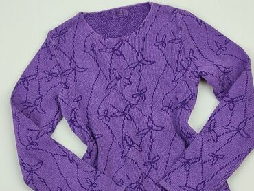 fioletowe bluzki damskie: Sweter, S, stan - Dobry