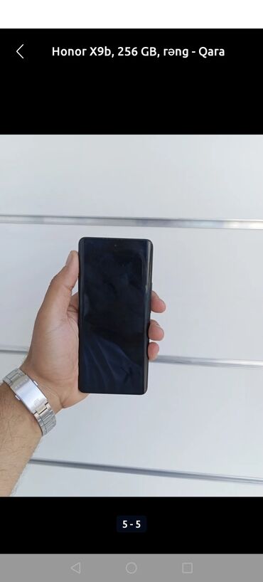 Honor: Honor X9b, 256 GB, rəng - Qara, Barmaq izi