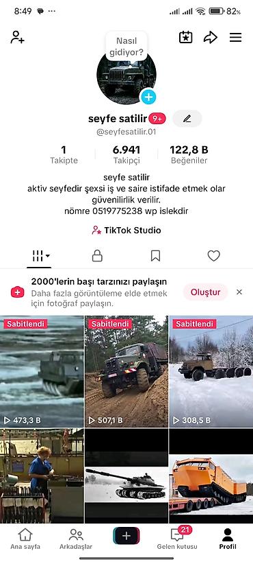 bmv satisi: Məhsul: TikTok səhifəsi “seyfe satilir”barter olunur istiyenler vp — 2