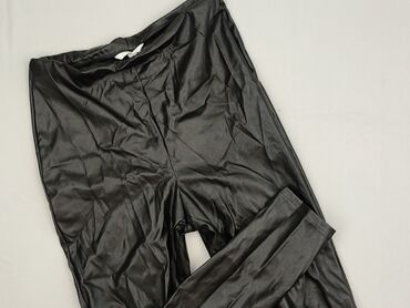 sukienki z imitacji skory: H&M, Legginsy Ze skóry ekologicznej damskie, rozmiar M