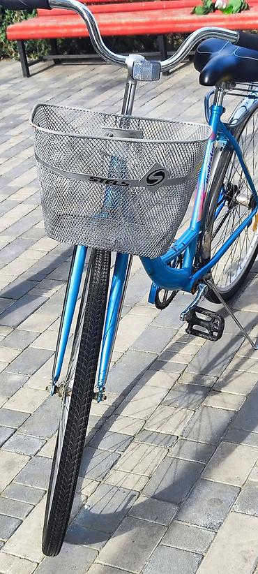 Şəhər velosipedləri: Şəhər tipli velosiped – STELS 28 - Rəng: metalik mavi, klassik aşağı — 1