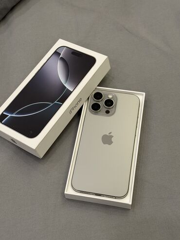 телефон бу ми: IPhone 16 Pro Max, Б/у, 512 ГБ, Natural Titanium, Защитное стекло, Чехол, Коробка, 94 %