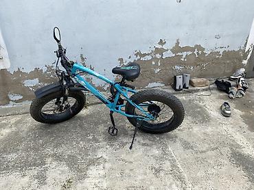 velosiped motor: Velson V12 elektrikli fat-bike - Rəng: mavi - Geniş “fat” təkərlər – — 3