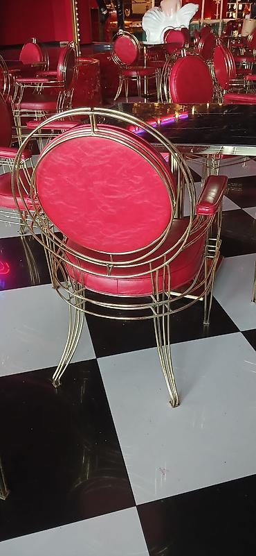 salon oturacaqlari: Metal, Dəri — 2