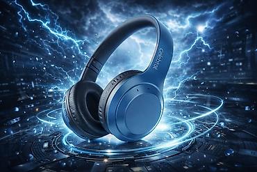 naušnik: Kateqoriya: Qulaqlıqlar Celebrat A24 Blue – Simsiz Bluetooth — 1