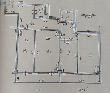 3 комнаты, 125 м², Элитка, 3 этаж, Евроремонт at lalafo.kg 3 комнаты, 125 м², Элитка, 3 этаж, Евроремонт