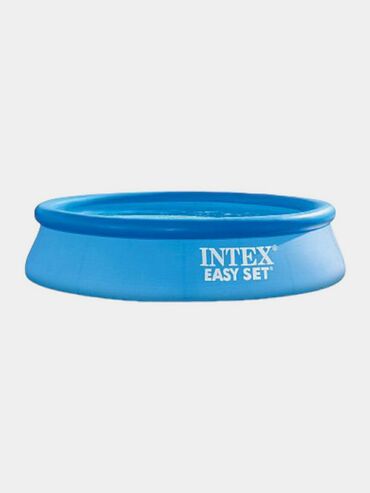 мина: Восьмигранный бассейн с надувным кольцом Intex Easy Set. Бассейны