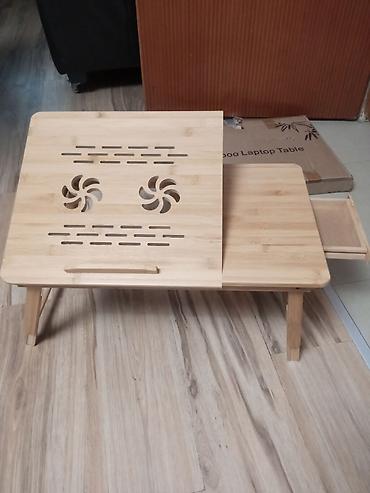 Stolovi: Bambus stočić za laptop - Materijal: prirodni bambus - Gornja ploča — 11