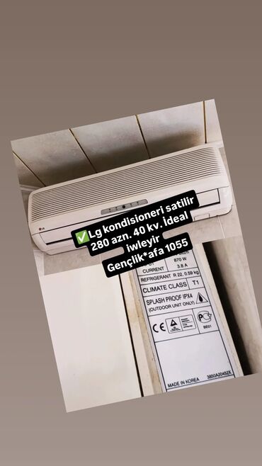Kondisionerlər: YAlniz WHATSAPA YAZIN ZENG AKTIV DEYIL