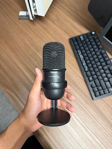 focusrite scarlett solo: Микрофон HyperX SoloCast (USB, конденсаторный) Состояние — 1