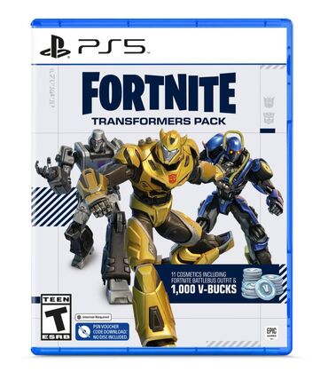 пс5 игры: Fortnite: Transformers Pack включает в себя: Экипировку Мегатрона