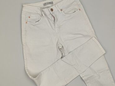 srebrne legginsy: Denim Co, Material trousers for women, size M (EU 38)