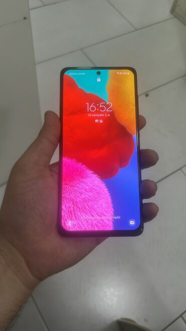 telfonlar samsunq: Samsung A51, 64 GB, rəng - Qara, Zəmanət, Qırıq, Sensor