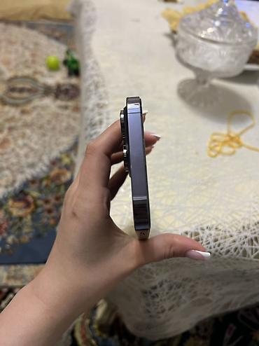 iphone 14 telefon: IPhone 14 Pro Max, 128 GB, Deep Purple, Barmaq izi, Zəmanət, Face ID — 3