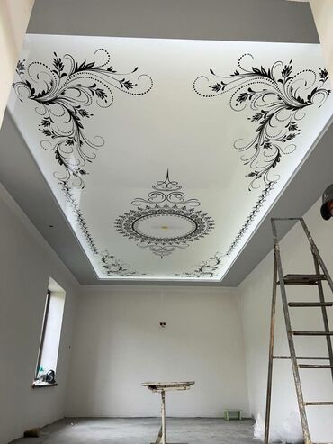 Натяжной потолок: Натяжной потолок Глянцевое, Матовое, 3D потолки Гарантия, Бесплатная консультация, Бесплатный замер — 24