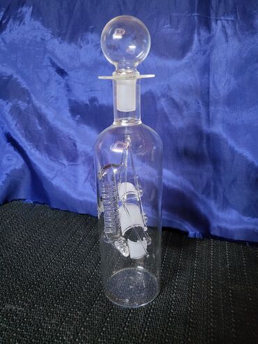 Čaše: Flasa nova,vintaz brod u boci za pice ili ukras. Flasa perfektan — 4