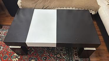 Masalar: Modern dizayna malik kofe/çay masası - Rəng: tünd qəhvəyi (wenge) — 1