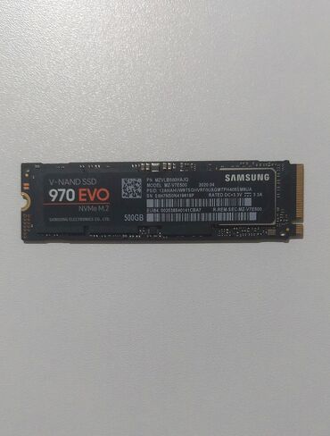 SSD diskləri: Daxili SSD disk Samsung, 512 GB, M.2, İşlənmiş