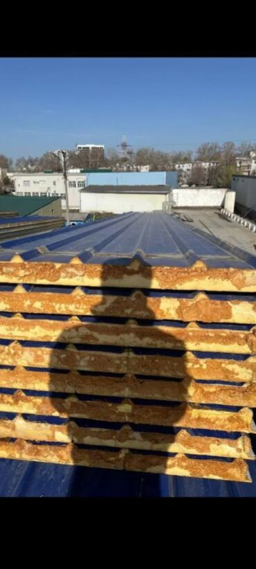 sendvic panel qiymetleri: Sendviç panel qalınlığı 5mm uzunu 6 metre Eni 1 metre kvadratı 12 mana