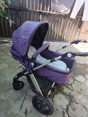Коляски: Коляска, цвет - Фиолетовый, Б/у — 2