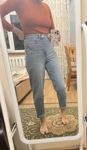 джинсы бойфренды женские: Бойфренды, H&M, Высокая талия