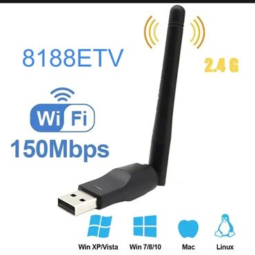 зарядка usb: Мини USB WiFi адаптер, 8188ETV