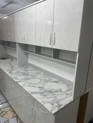 Кухонные гарнитуры: Кухонный гарнитур, Новый, цвет - Белый, ДСП, Бесплатная доставка — 11