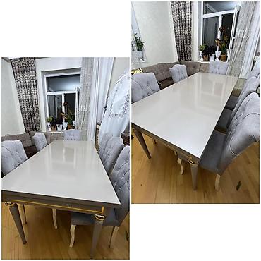 Digər mebel: SdEndirim‼️Masa desti 350 azn. Masa acilir, 6 stulu var. Unvan Gence — 1