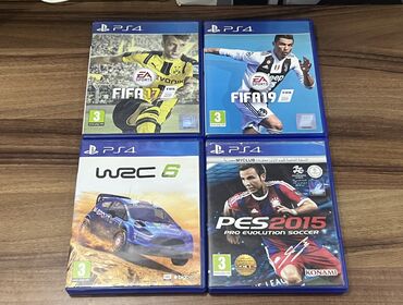 сколько стоит playstation 4 бу: FİFA 17/19 - 15 manat WRC 6 - 10 manat PES 15 - 20 manat Barter var