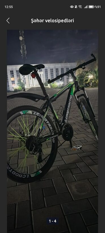 трехколесный велосипед для взрослых в баку: İşlənmiş Şəhər velosipedi 26", sürətlərin sayı: 10, Ünvandan götürmə