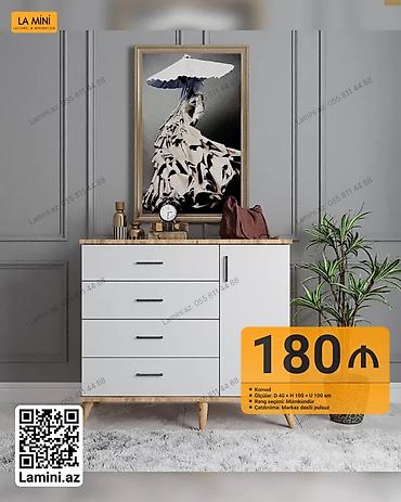 kamod: Komod – La Mini - Ölçülər: D 40 × H 100 × U 100 sm - Rəng seçimi — 1