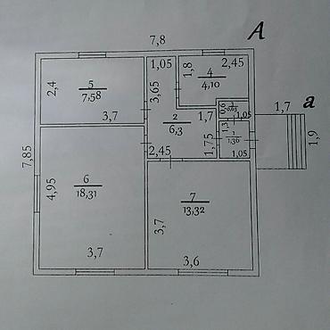 Продажа коттеджей и домов: 4 комнаты, 80 м², 4 соток, Каракол, Собственник — 11