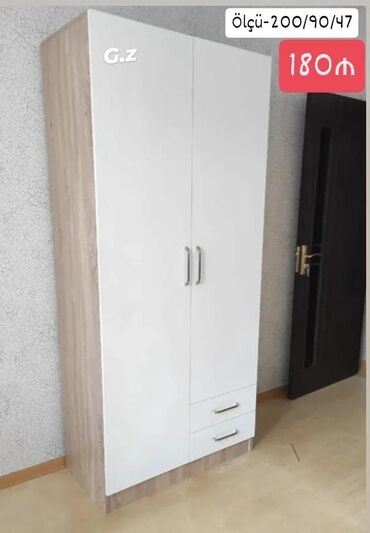 гардеробная мебель: *Dolab 2qapılı 180Azn* *İstehsal Rusiya Laminat 18/lik qalınlıqda*