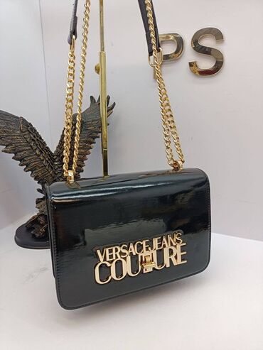 Torbe: Torba za rame, Versace, Materijal: Koža, Lakovana koža, Veštačka koža — 4