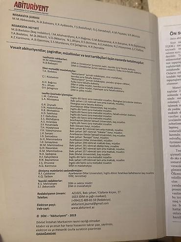 Тесты: 2019 ingilis və azer aycan dilləri üzrə test toplusu — 6