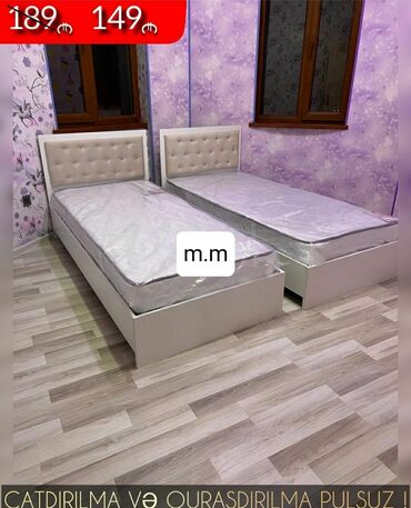 Çarpayılar: Yeni, Təknəfərlik çarpayı, Bazasız, Matras ilə, Siyirməsiz, Azərbaycan — 13