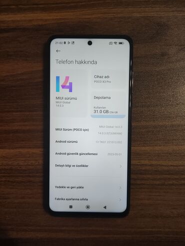 Poco: Poco X3 Pro, 256 GB, rəng - Qara