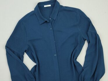 niebieska bluzki z długim rękawem: Koszula Damska, M, stan - Bardzo dobry