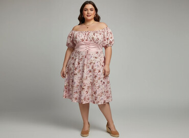 sukienki swing plus size: Shein Curve, Сукня жіноча, розмір 4XL
