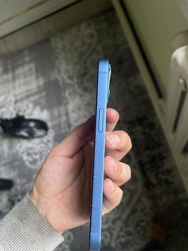 Apple iPhone: IPhone 13, Б/у, 128 ГБ, Синий, Зарядное устройство, Чехол, Коробка, 78 % — 2