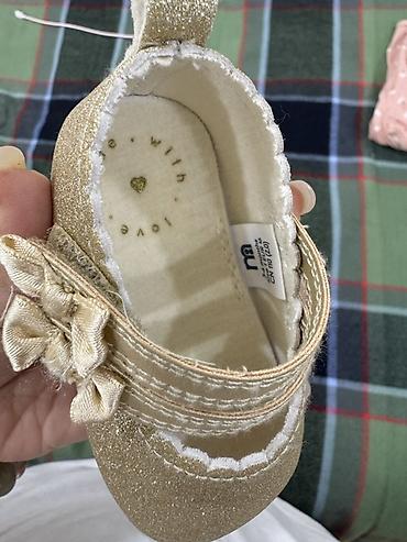 ortopedik ayaqqabılar: Rəng - Qızılı Baletkalar, Mothercare, Ölçü: 16, Qız üçün — 2