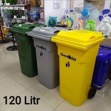 Tullantı qabları: Zibil vedrəsi Goodbin. 120 Lt tekerli. İran istehsalı. Möhkəm plastmas