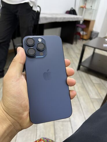 айфон 15 про макс 512 цена бишкек: IPhone 15 Pro Max, Колдонулган, 512 ГБ, Көк, Коргоочу айнек, Каптама, 97 %