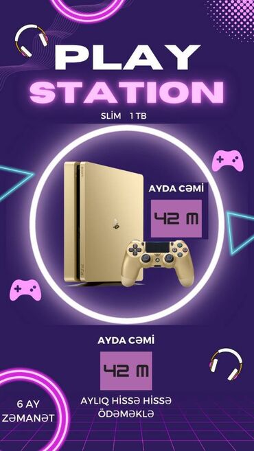 Видеоигры и приставки: Playstation 4 aparatlarinin nagd,birkart,kreditle satisi Etrafli